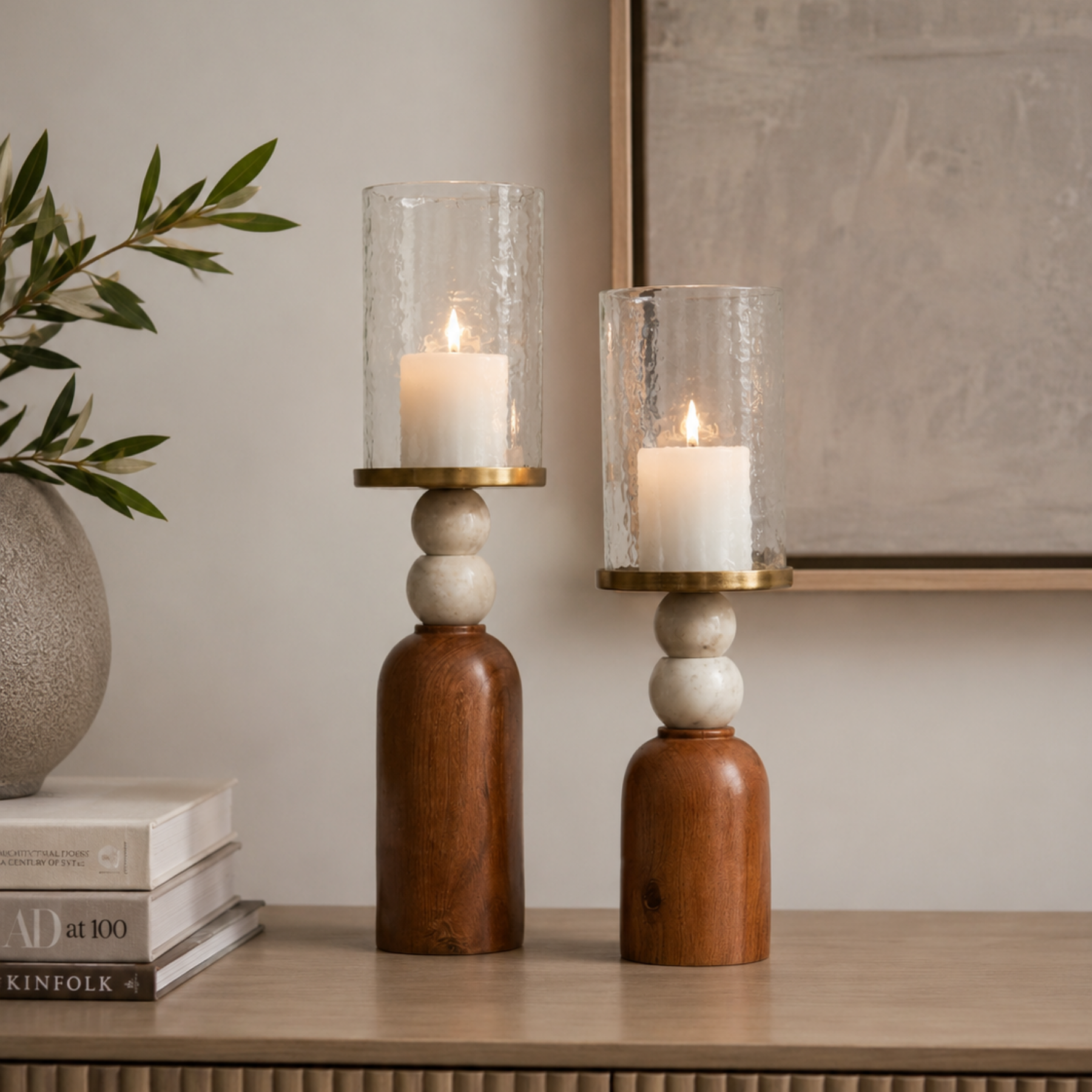 Lunaris Candle Stand - Set of 2