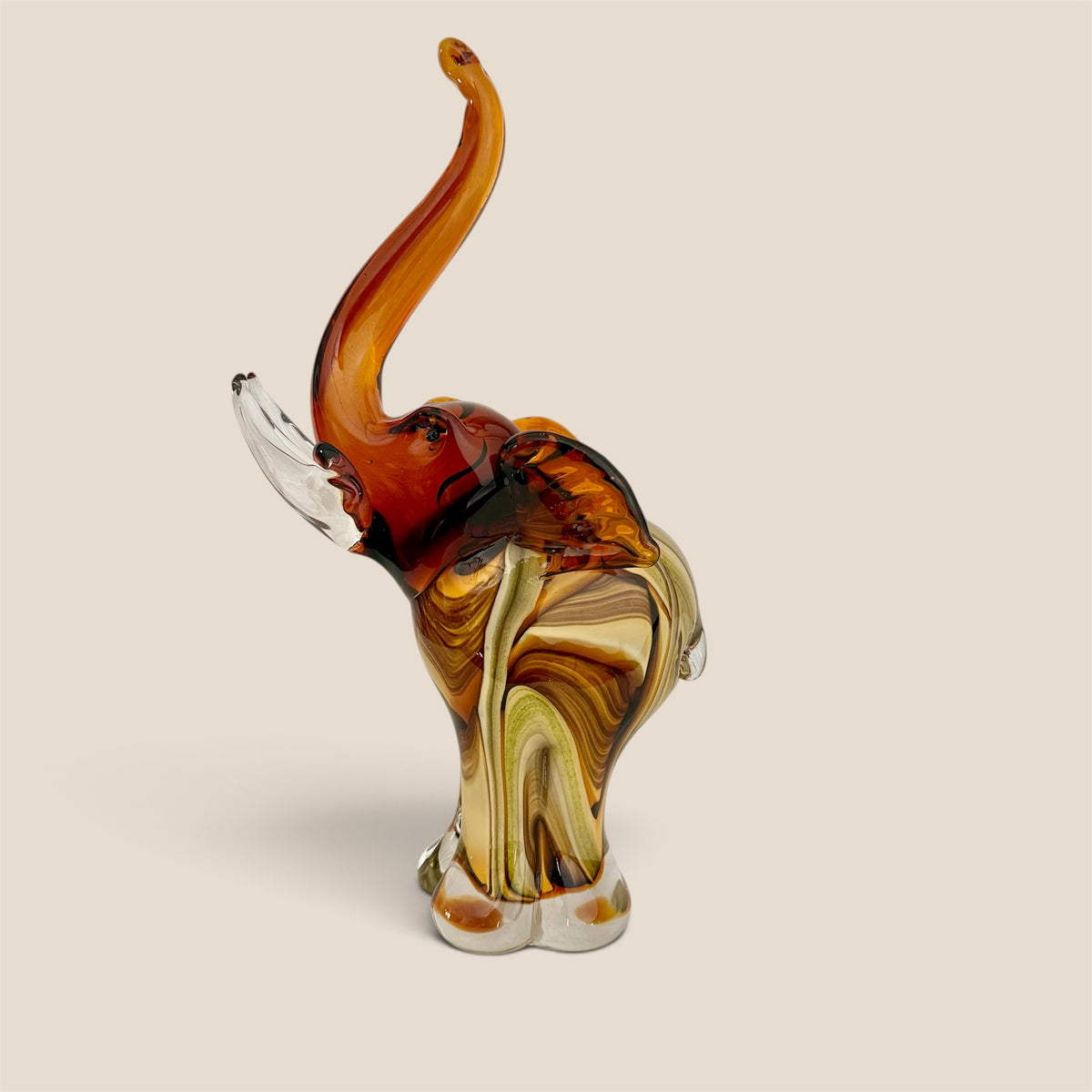 The Amber Glass Elephant ( Delivery only in DELHI NCR)