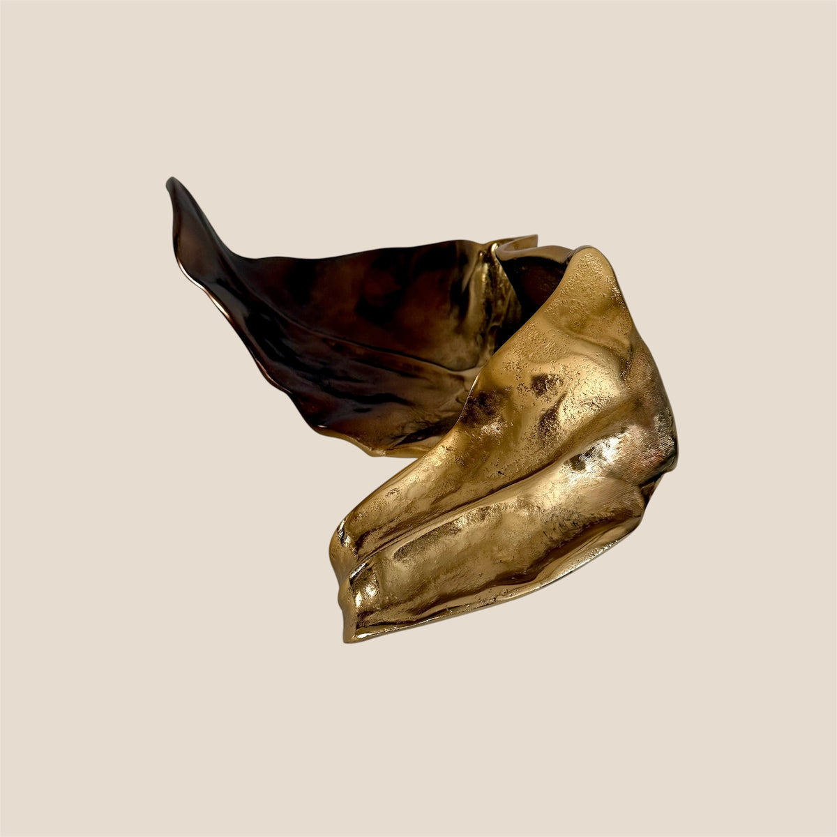 Gilded Cascade Sculpture