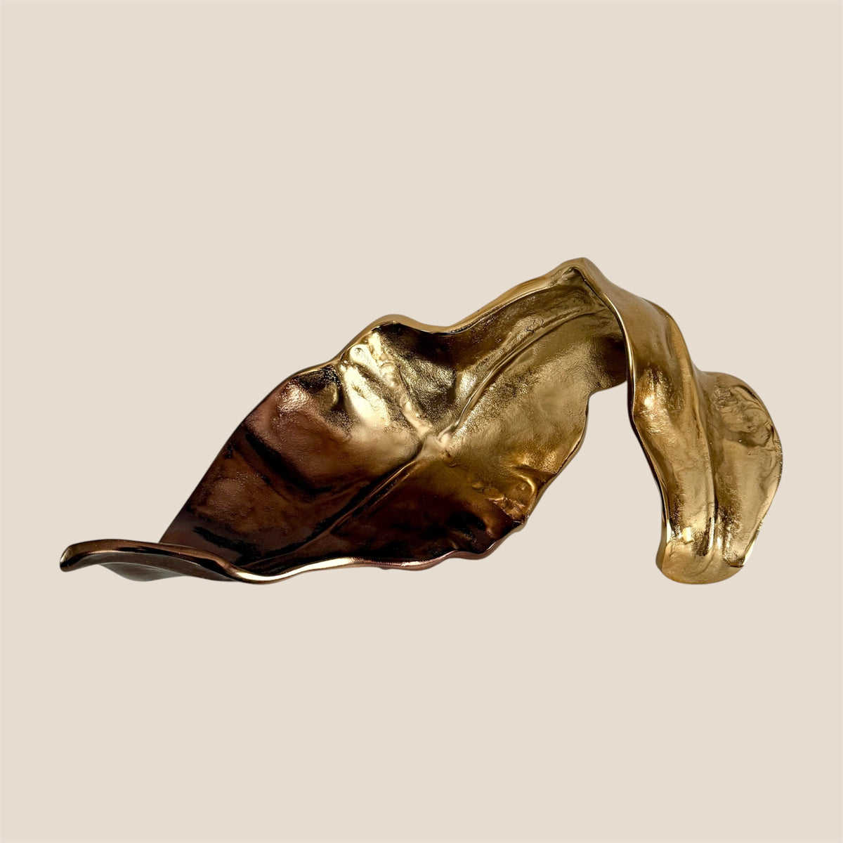 Gilded Cascade Sculpture