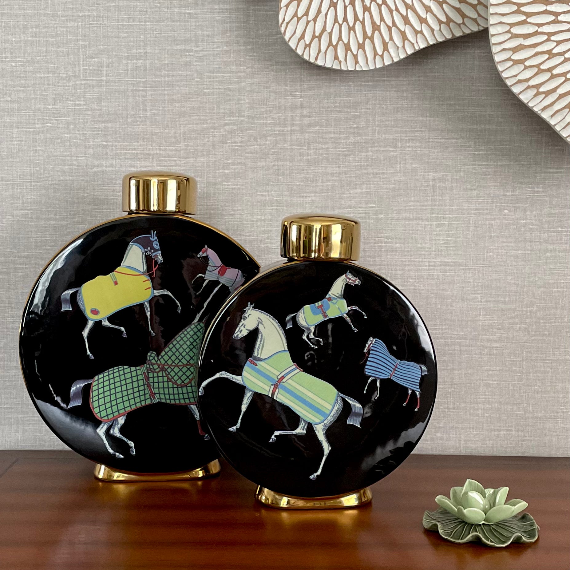 Regal Riders Decorative Jars