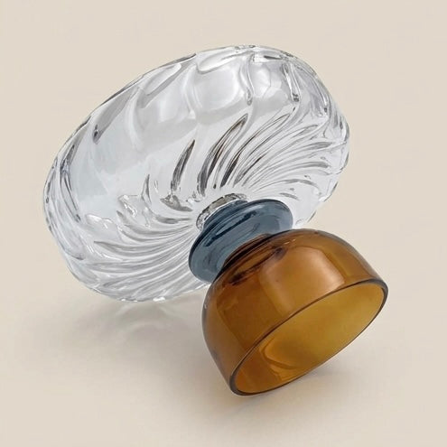 Amber Dusk Pedestial Bowl