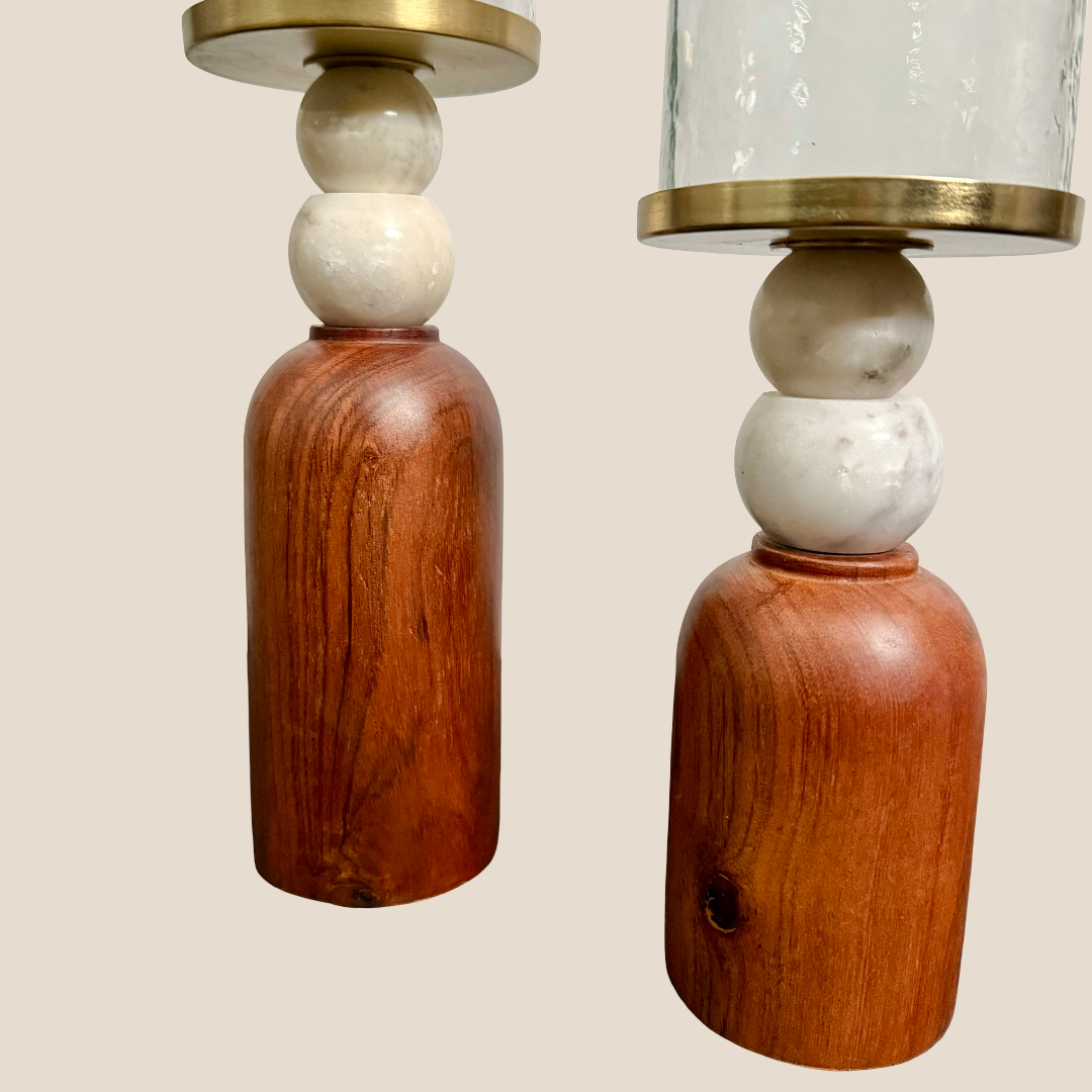 Lunaris Candle Stand - Set of 2