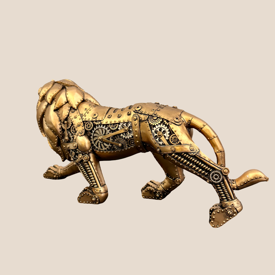 Steampunk Lion Figurine