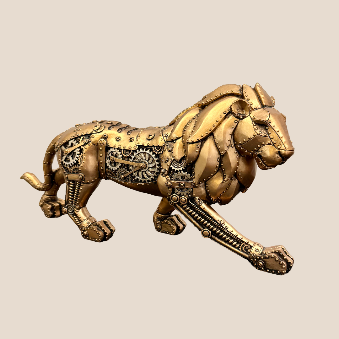 Steampunk Lion Figurine