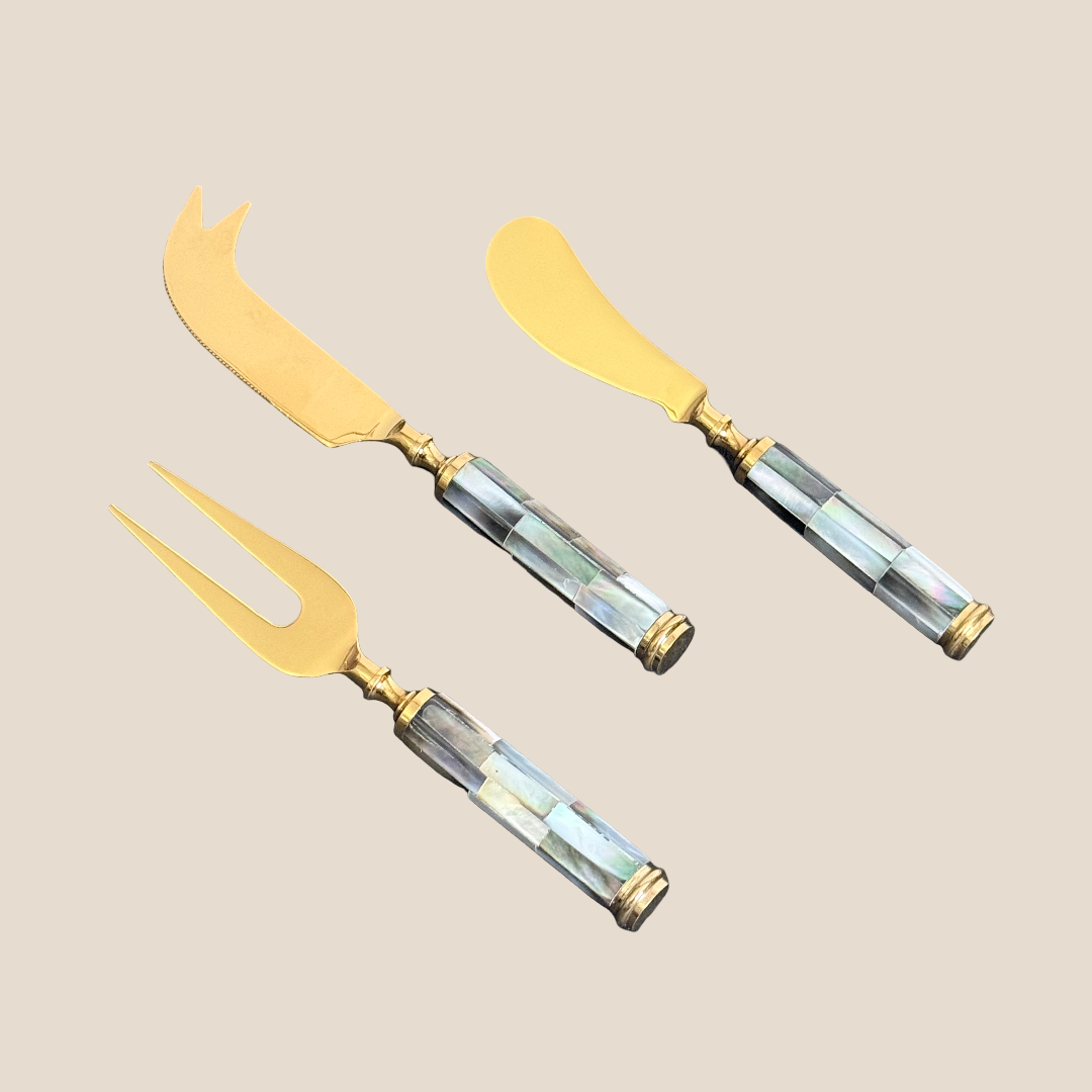 Mother of Pearl Cheese Set