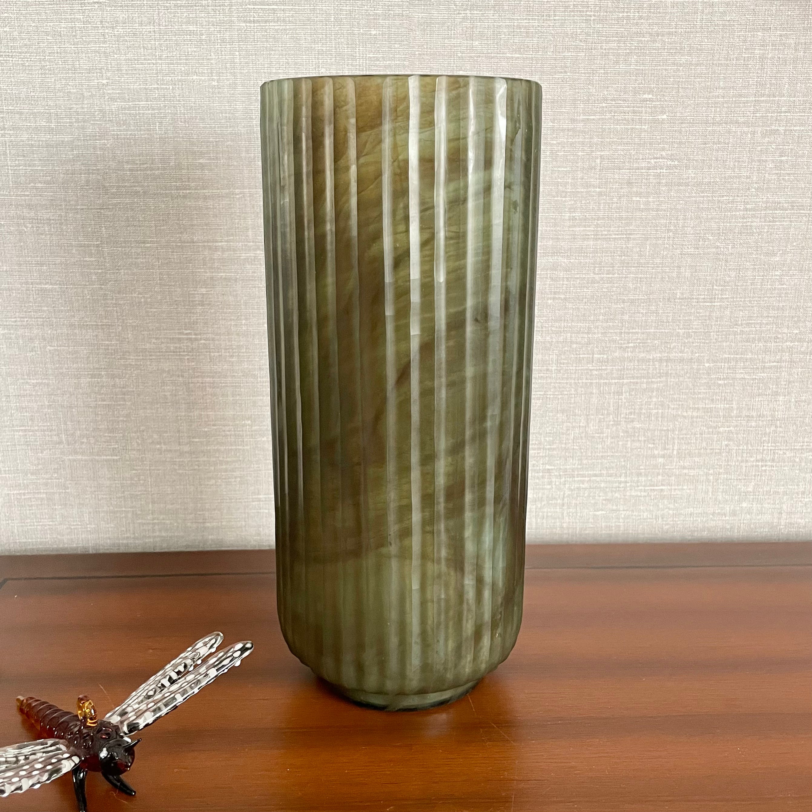 Olive Flute Vase