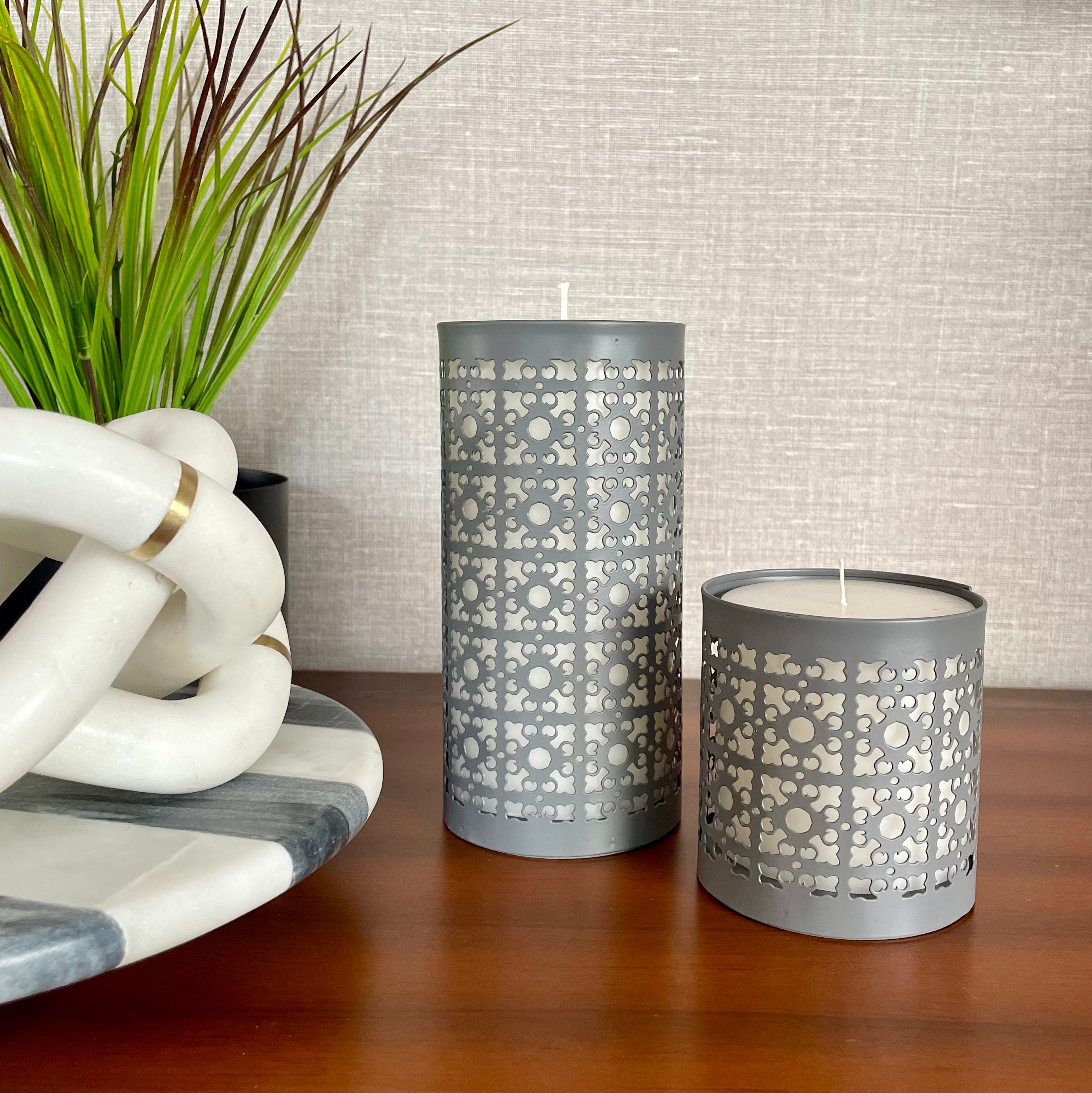Vanilla Glow Lace Candles