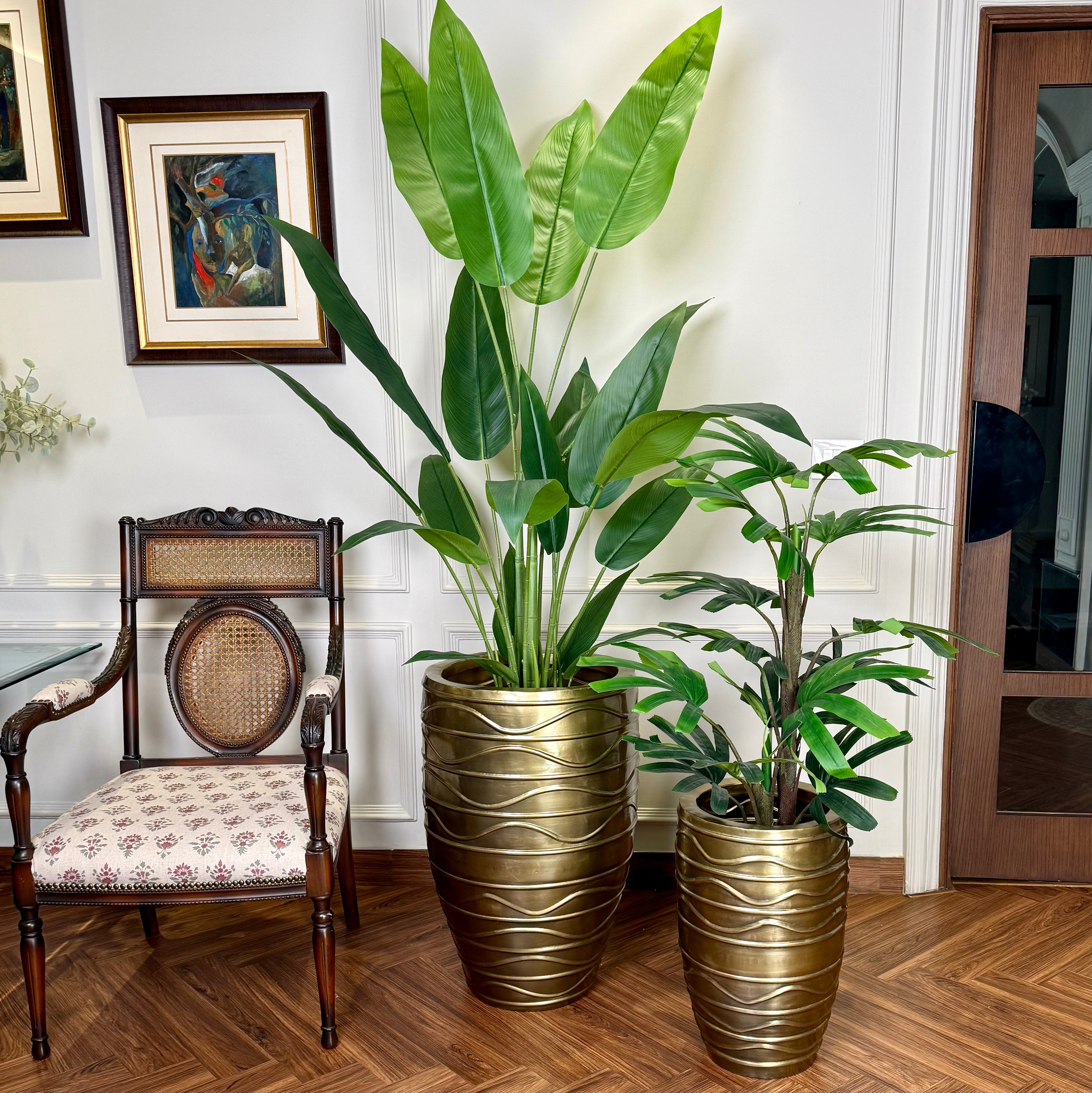 Gilded Crest Planter - Large