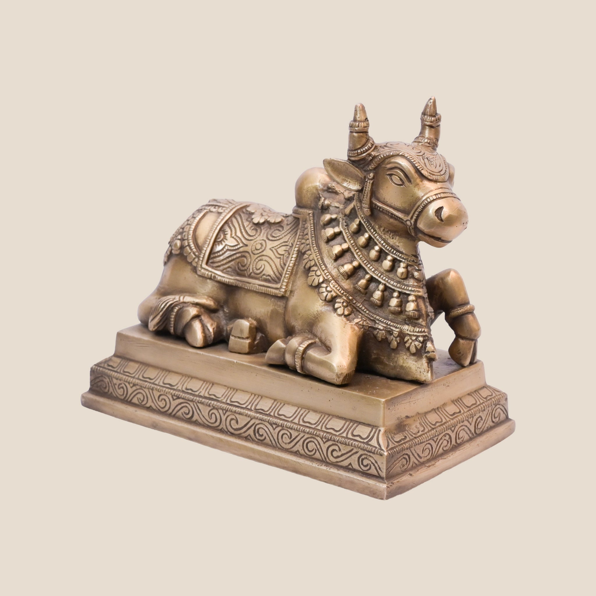 Shivaan Nandi Ji - Antique Gold