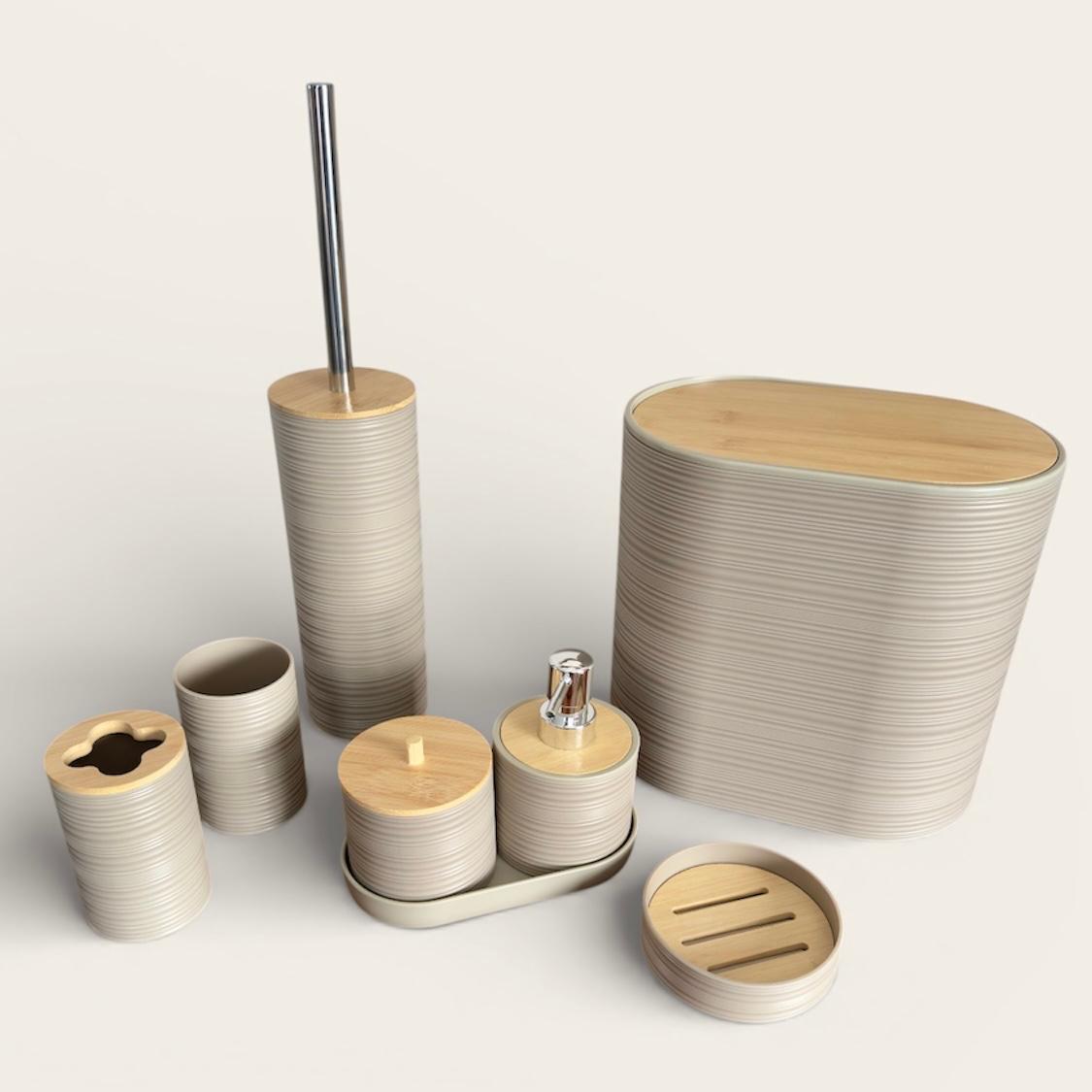 Serene Beige Bathroom Set