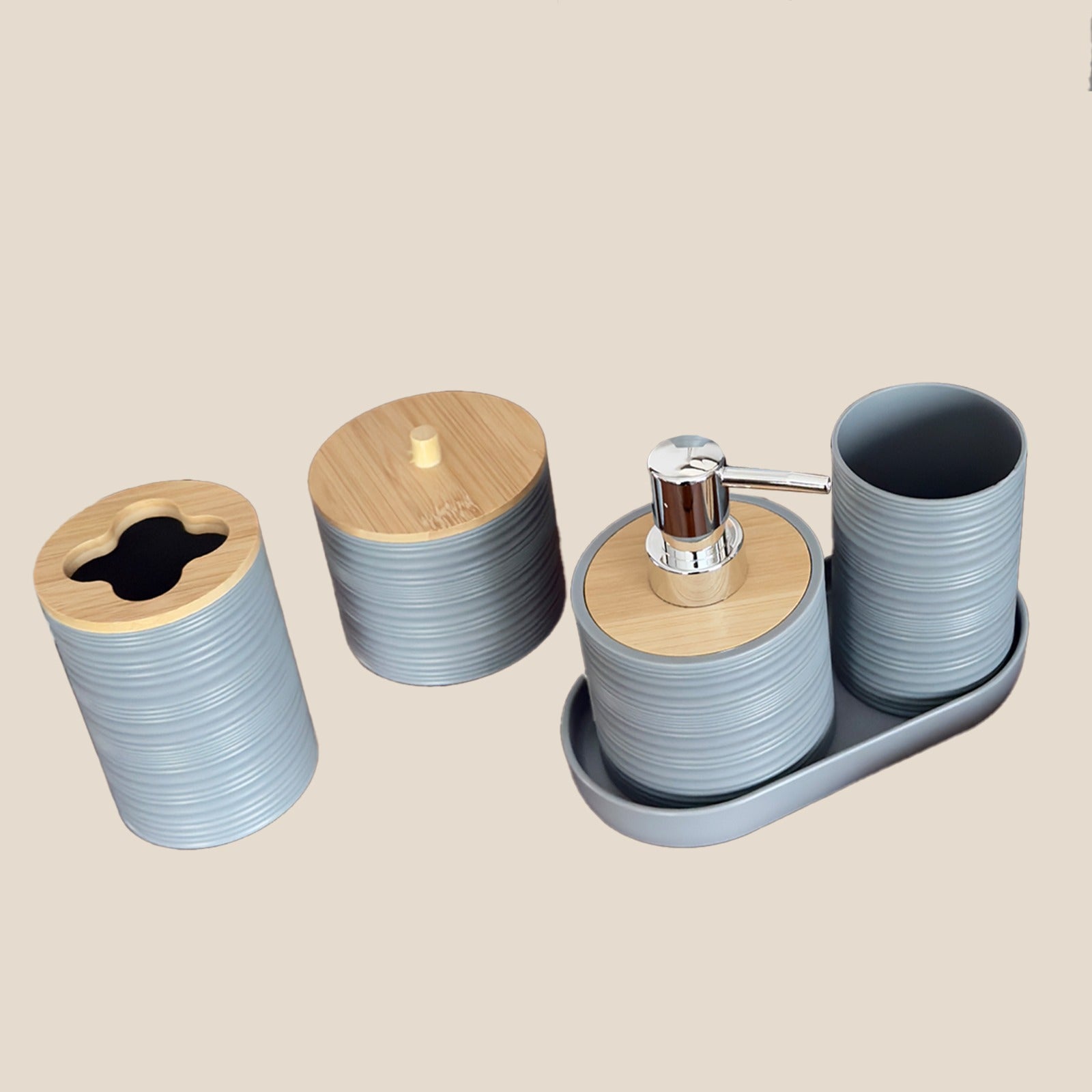 Ash Grey Bathroom Set