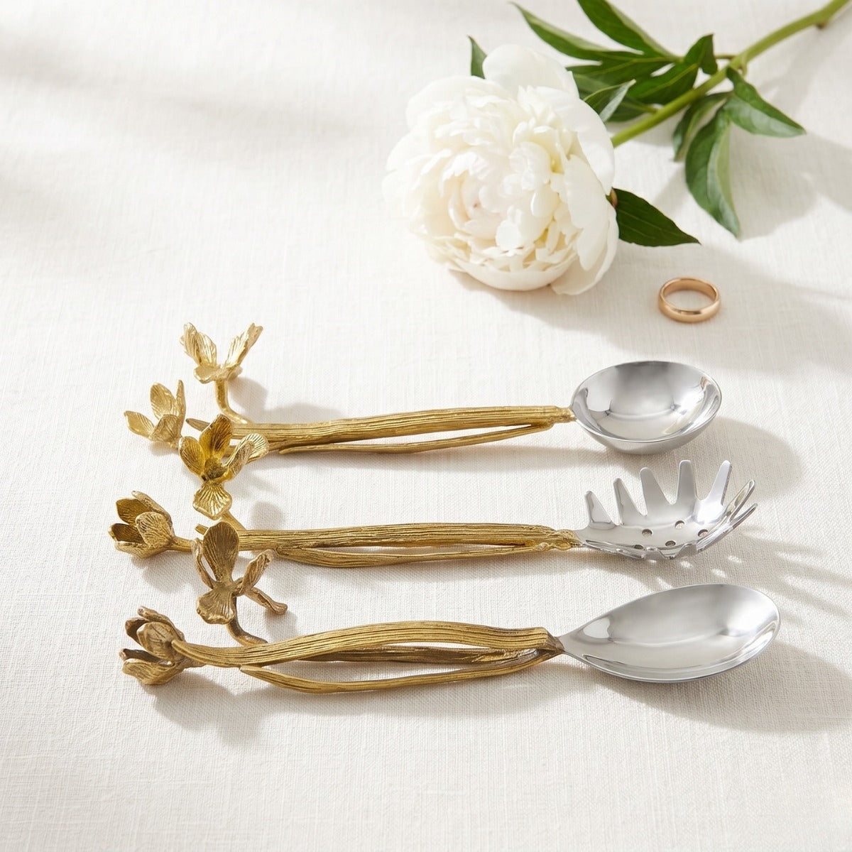 Iris Bloom Serving Spoon