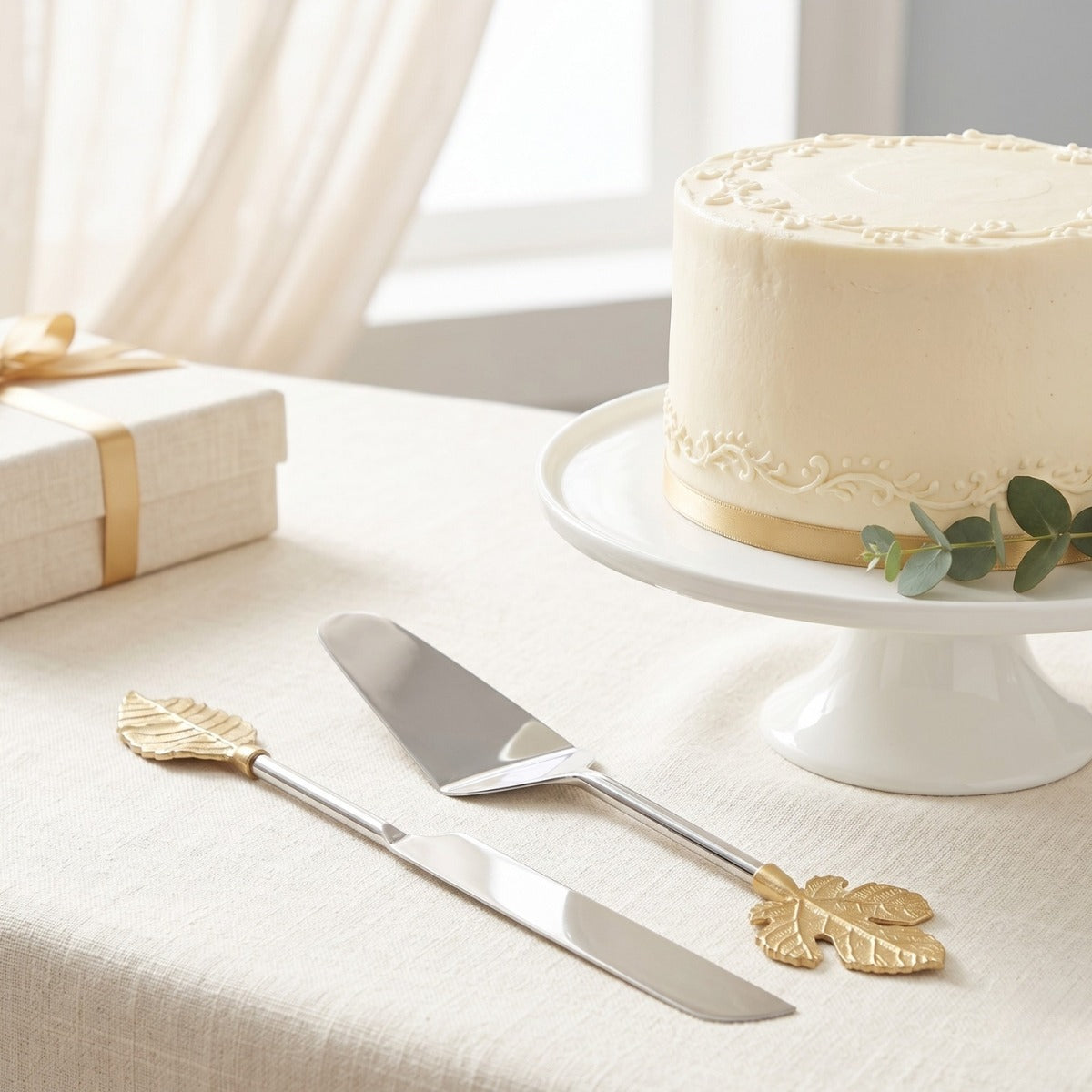 Leaf Elegance Dessert Set