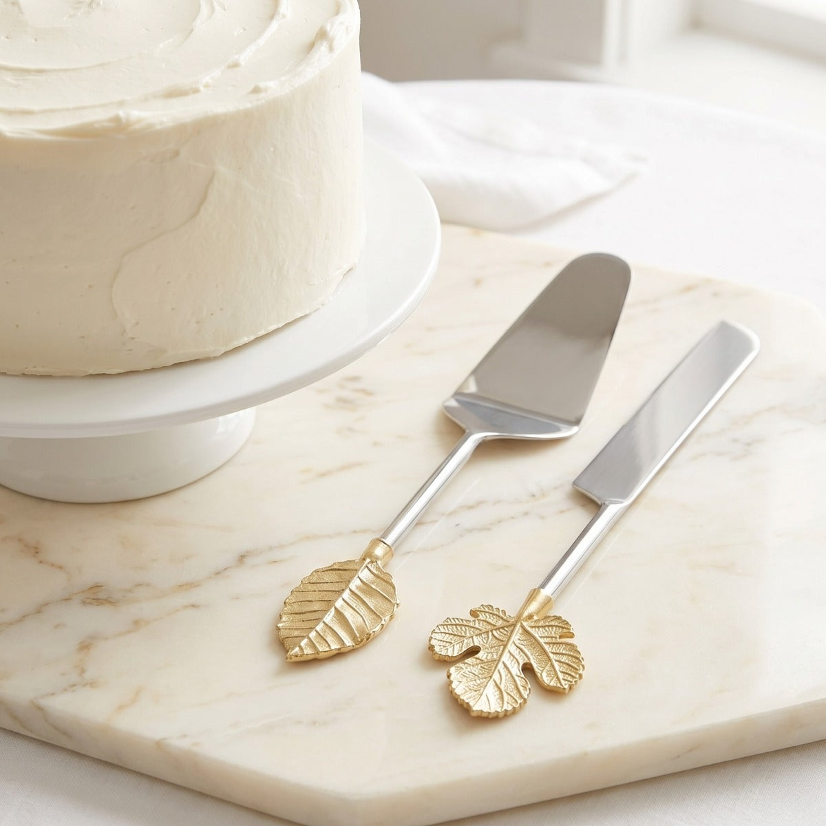 Leaf Elegance Dessert Set