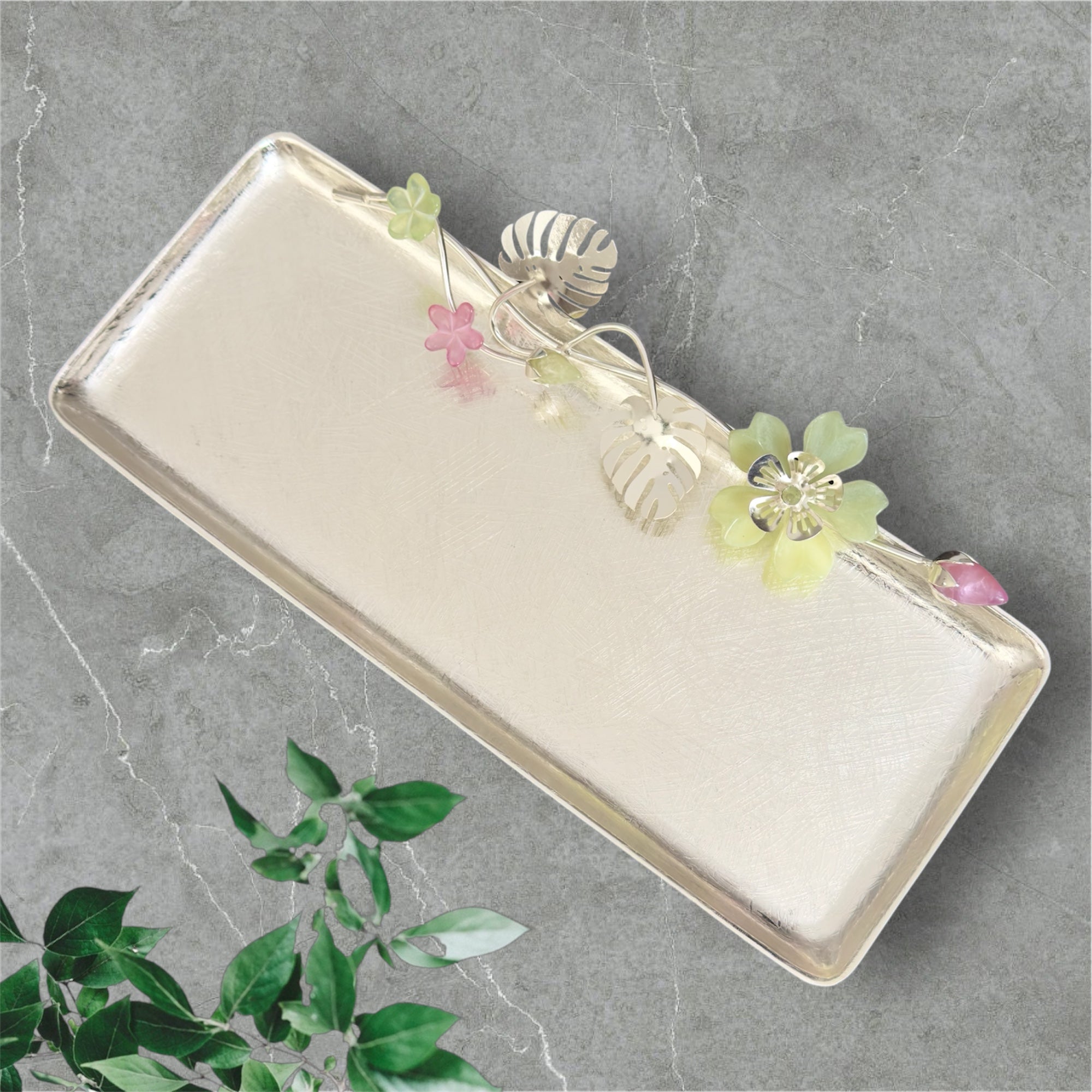 Blooming Grace Rectangle Platter