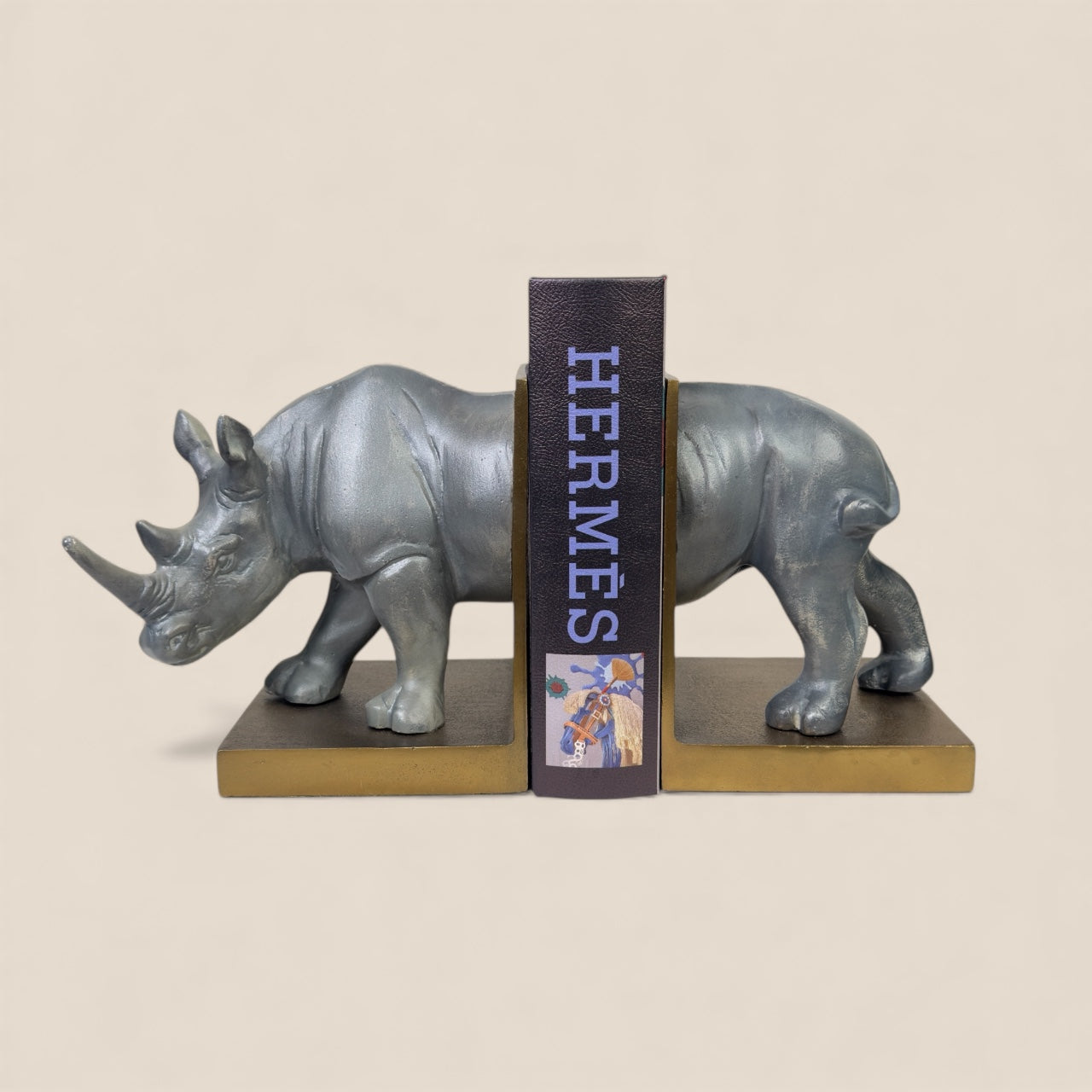 Imperial Rhino Luxe Bookends