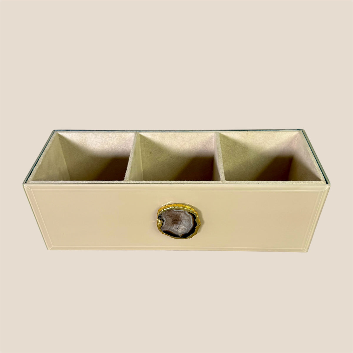 Agate Elegance Cutlery Organizer - BEIGE