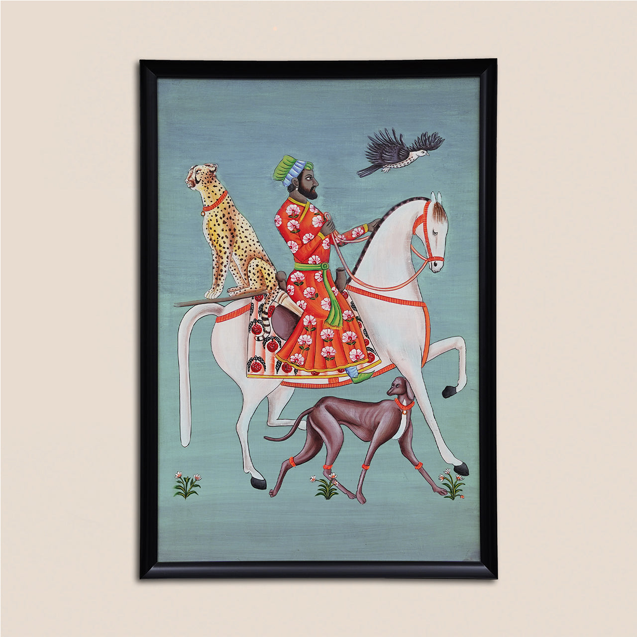 Royal Hunt – Hand-Painted Wooden Wall Art