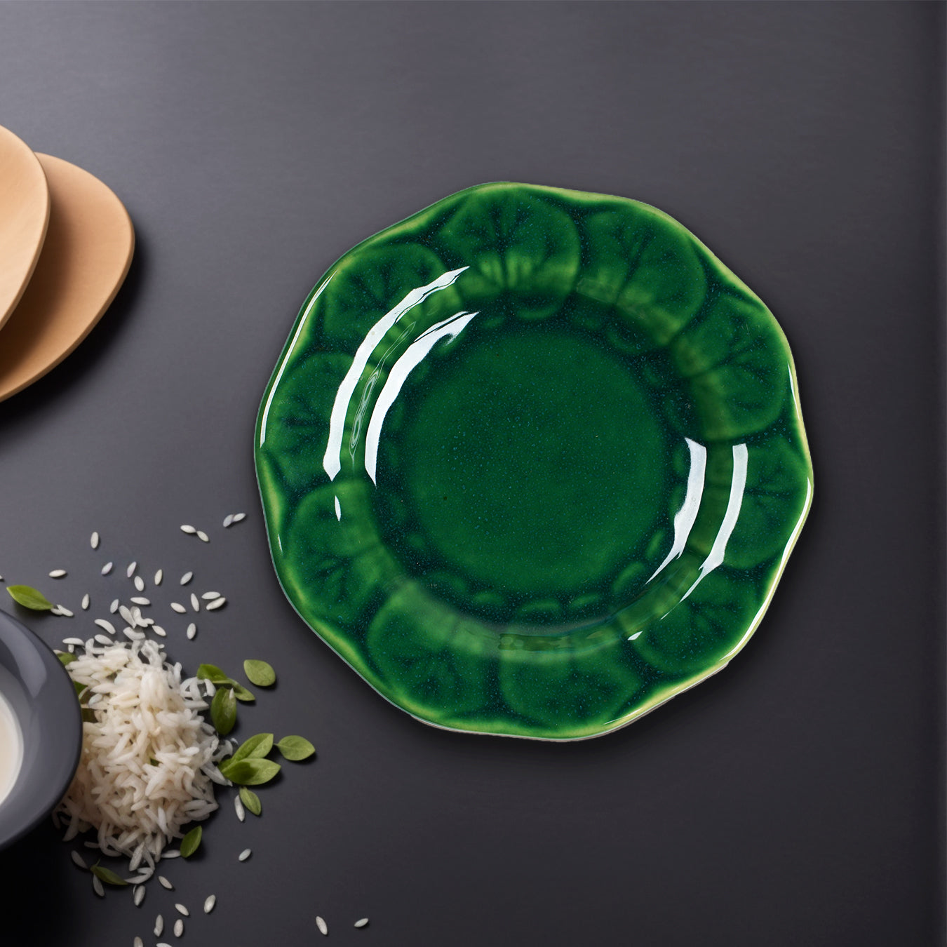Sage Collection: Ceramic Elegance Half Plate