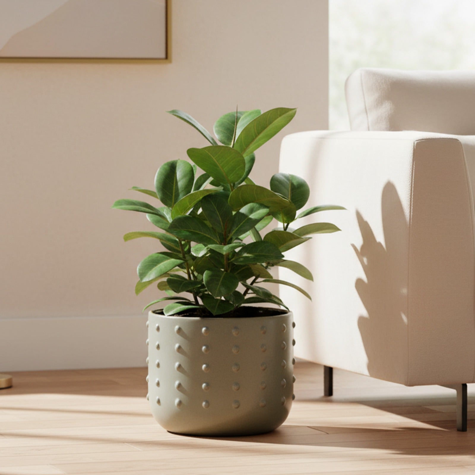 The Grey Pebble Dot Planter