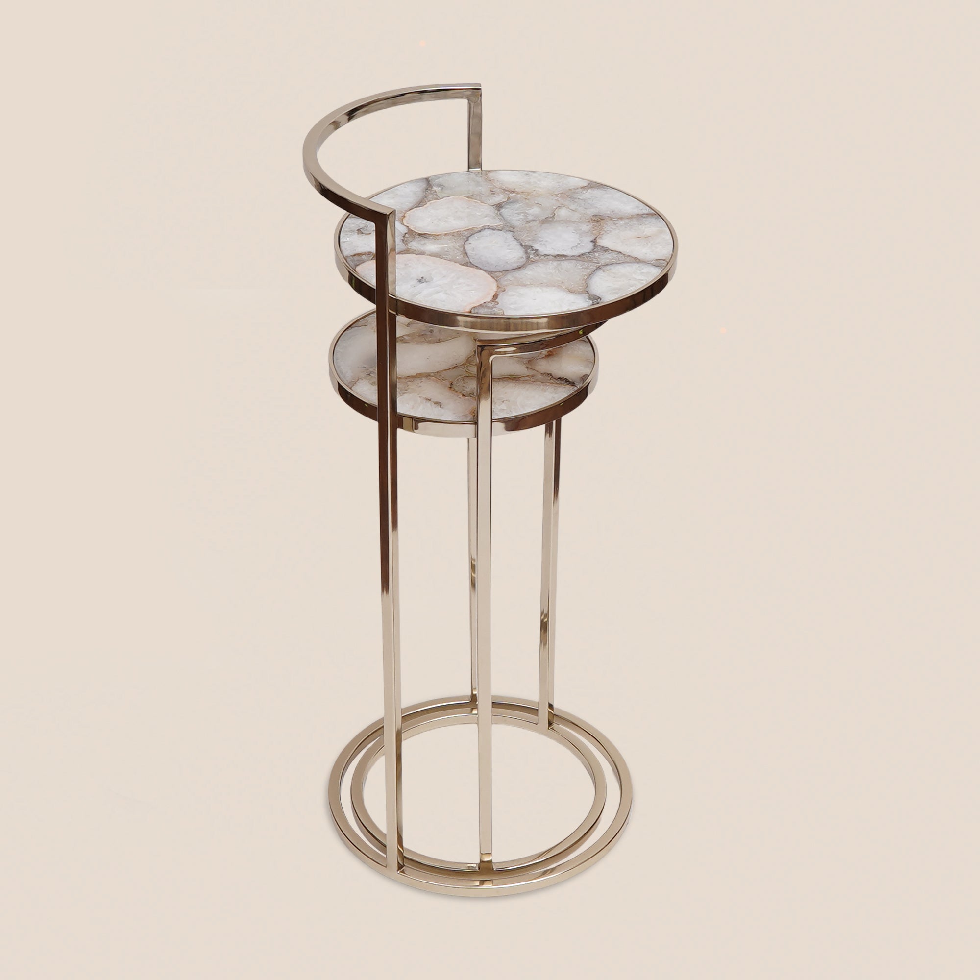 White Agate Nesting Tables