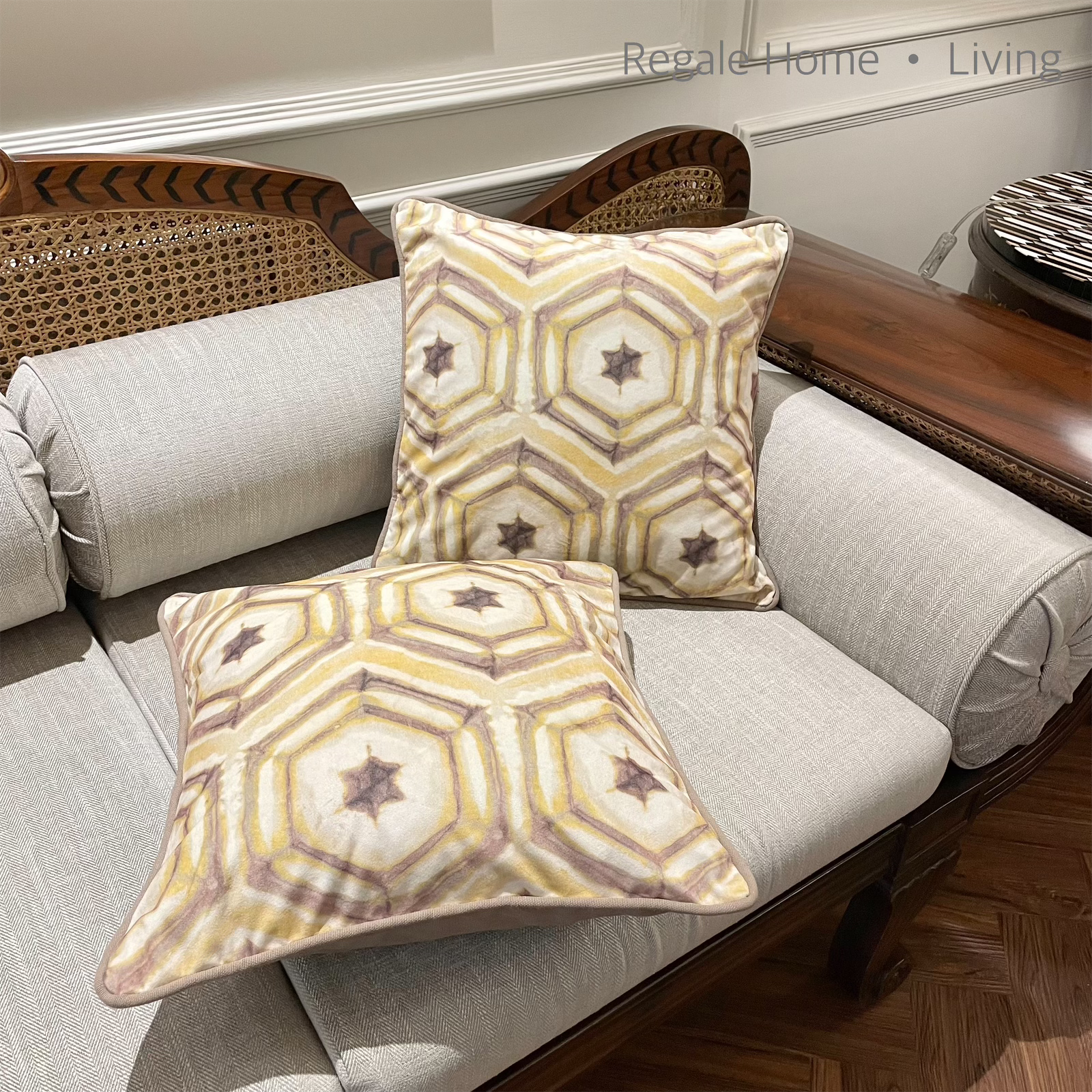 Honeycomb Haze Cushion Cover
