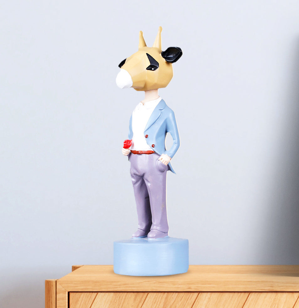 Dapper Giraffe Gentleman Figurine