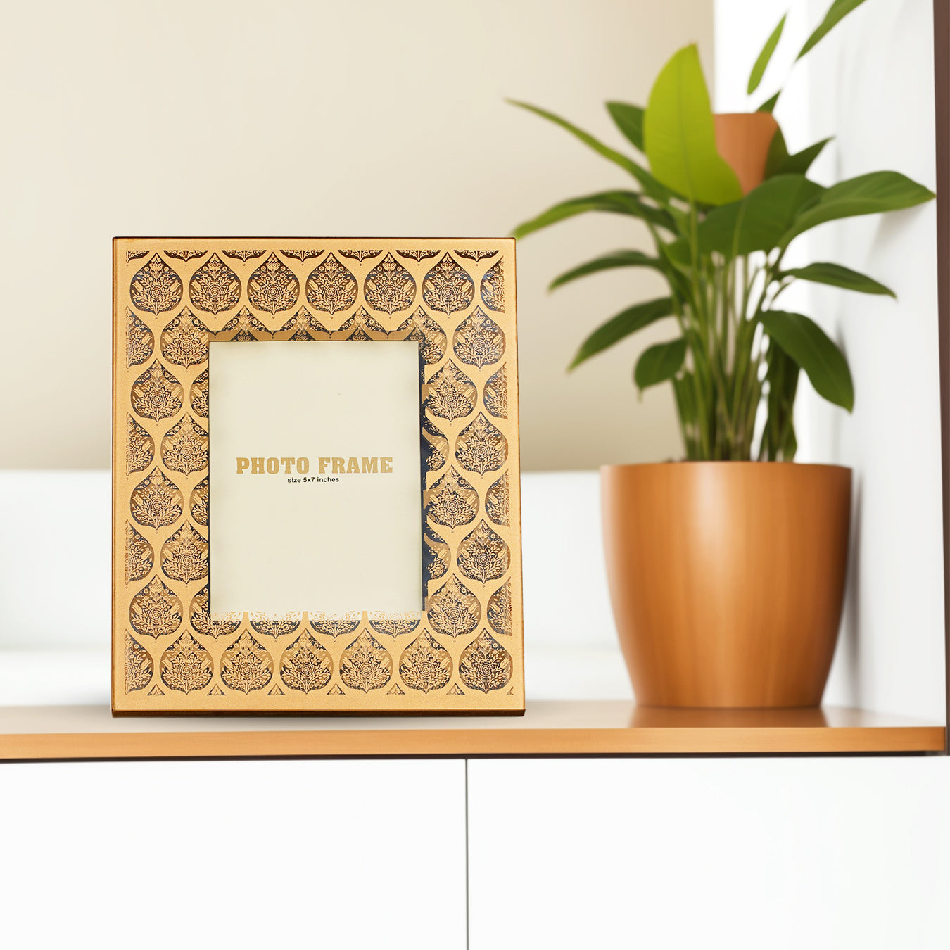 Gold Shadow Glass Frame