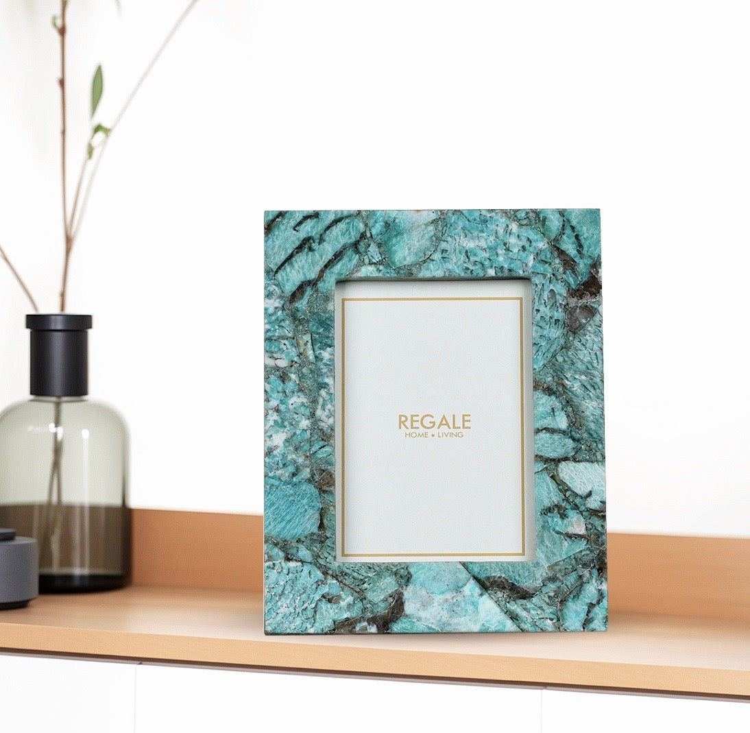 Amazonite Stone Photo Frame